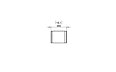 Flex 18IL Island - Technical Drawing / Top by EcoSmart Fire