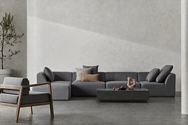 Relax Modular 6 U-Chaise Sectional Furniture - In-Situ Image by Blinde Design