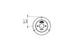 Pillar 3L Designer Fireplace - Technical Drawing / Top by EcoSmart Fire