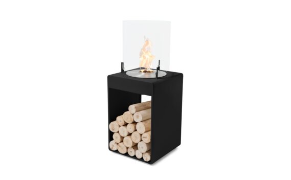 Pop 3T Designer Fireplace - Ethanol / Black / *Logs not included by EcoSmart Fire