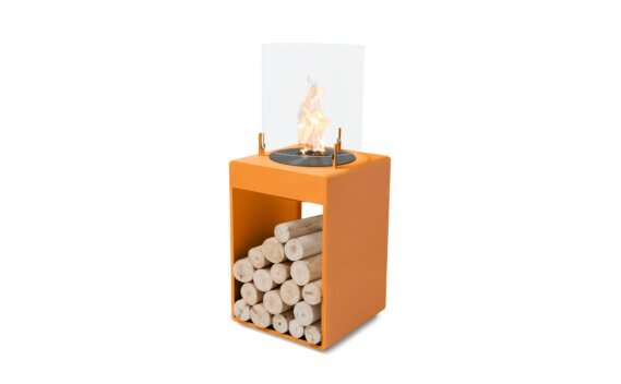Pop 3T Designer Fireplace - Ethanol - Black / Orange / *Logs not included by EcoSmart Fire
