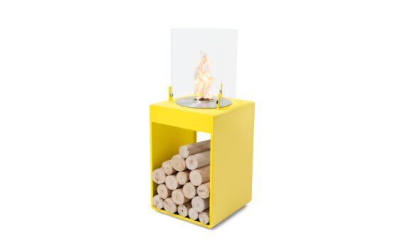 Pop 3T Designer Fireplace - Ethanol / Yellow / *Logs not included by EcoSmart Fire
