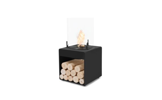 Pop 3L Designer Fireplace - Ethanol - Black / Black / *Logs not included by EcoSmart Fire