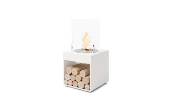 Pop 3L Designer Fireplace - Ethanol / White / *Logs not included by EcoSmart Fire