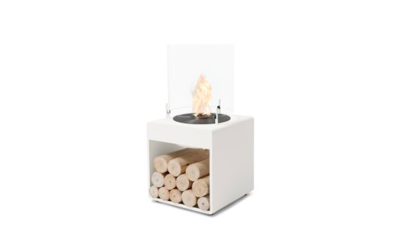 Pop 3L Designer Fireplace - Ethanol - Black / White / *Logs not included by EcoSmart Fire