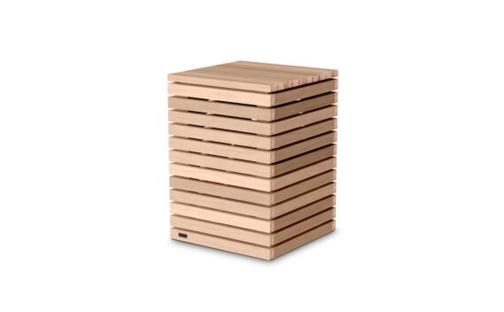 Tank (Teak) Stool - Ethanol / Teak by EcoSmart Fire