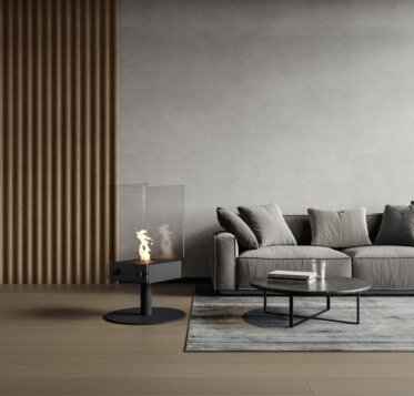 Orbit Designer Fireplace - In-Situ Image by EcoSmart Fire