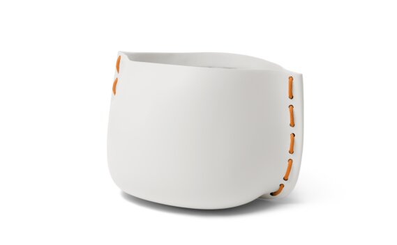 Stitch 100 Planter - Bone / Orange by Blinde Design