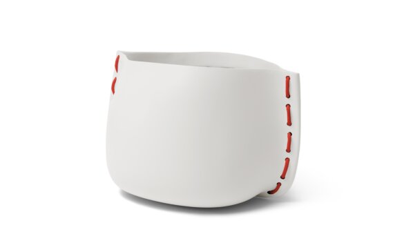 Stitch 100 Planter - Bone / Red by Blinde Design