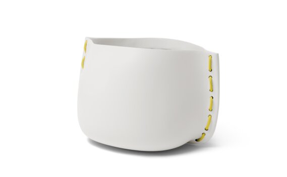 Stitch 100 Planter - Bone / Yellow by Blinde Design