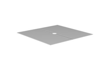S18 Cover Plate Glass Cover Plate - Studio Image by EcoSmart Fire