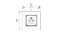 Mojito 40 Fire Pit - Technical Drawing / Top by EcoSmart Fire