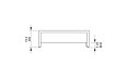 Mojito 40 Fire Pit - Technical Drawing / Front by EcoSmart Fire