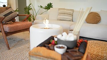 Residential Setting - Designer fireplaces