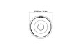 Round 20 Fire Pit Kit - Technical Drawing / Top by EcoSmart Fire