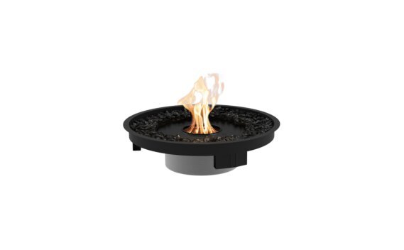 Round 20 Fire Pit Kit - Ethanol - Black / Black by EcoSmart Fire